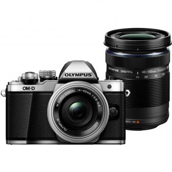 Olympus OM‑D E‑M10 Mark II – Caméra MZ‑U4 17,2 Mpix avec Kit 14–42 mm + 40–150 mm
