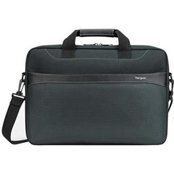 Targus Geolite Essential Business Professional Messenger Bag with Shoulder Strap for 17.3-Inch Laptop, Black
