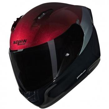 Schwarz‑Roter‑Grauer Nolan N60‑6 Motorradhelm für Männer