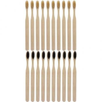 20 Pcs Biodegradable Bamboo Toothbrush Set
