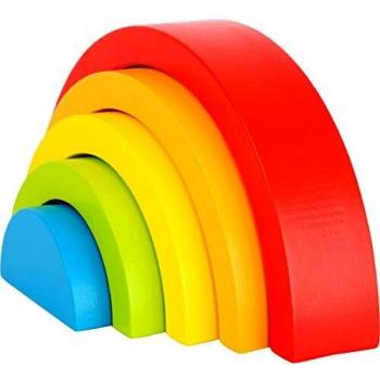 Blocs de bois arc-en-ciel Small Foot