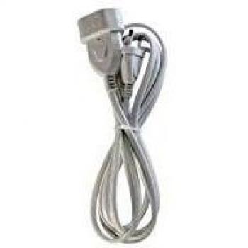 Prolongador Clavija Plana 3m 2x1mm Blanco