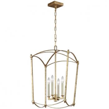 Feiss Thayer Lanterne Pendente Plafoniera Oro Antico