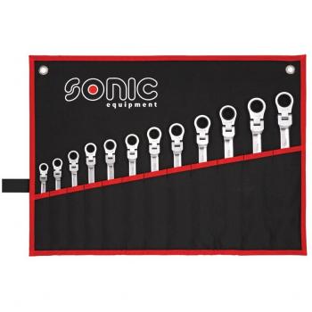 Sonic 12-Piece Flexible Ring Spanner Set 601218
