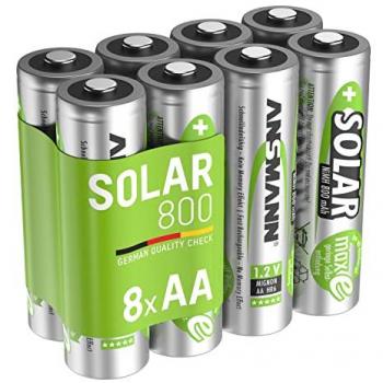 Wiederaufladbare Mignon Akkus 800mAh 1,2V NiMH für Solarlampen