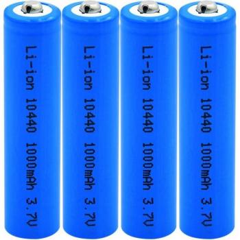 Pila de Ion de Litio 10440 mAh 3,7 V AAA