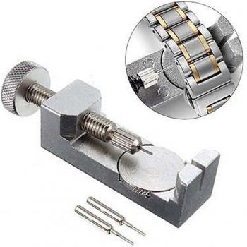 Einstellbares Bausatz-Set: Metall-Uhrband, Kettenverbindung, 2 Ersatzstifte