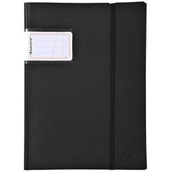 Exacompta Exactive Sichtbuch 883834E, A4, 30 Hüllen, robust, schwarz