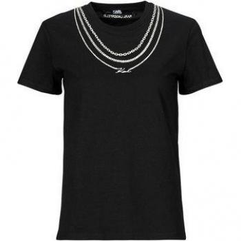 T‑shirt court Karl Lagerfeld, design « Karl » (collier)