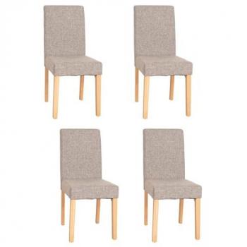 Cocina Littau: Lote 4 Sillas Grises Textiles