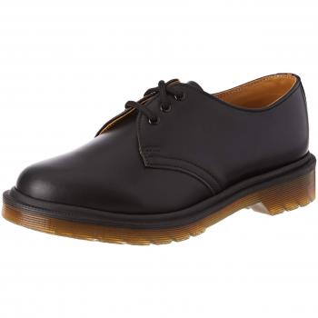 Dr. Martens 1461PW Unisex Derby Schnürhalbschuhe, Schwarz