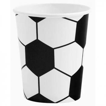Juego de 10 vasos resistentes de fútbol de 9 oz (270 cc)