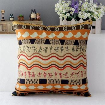 18 African Tribal Design Cotton Linen Pillow