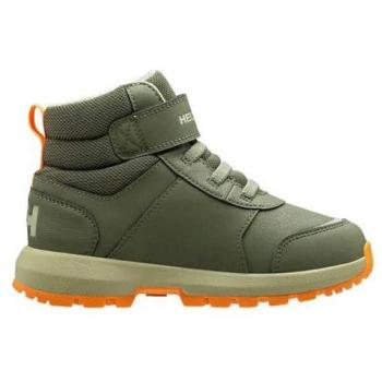 Helly Hansen Winter-Shelter-Stiefel (Baby) – Dunkelgrün/Orange, Größe 23
