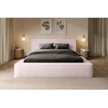 Lit coffre Orlane – Design Haut de Gamme, couleur Rose Poussière