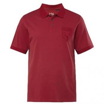 Herren Poloshirt rot, große Größen, Baumwolle, JP1880
