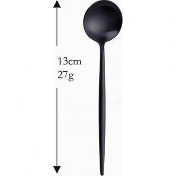 Mini cuillère en acier inoxydable, pour remuer, 1 unité
