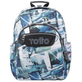 Mochila Totto Acuareles escolar adaptable a carro postales y casetes