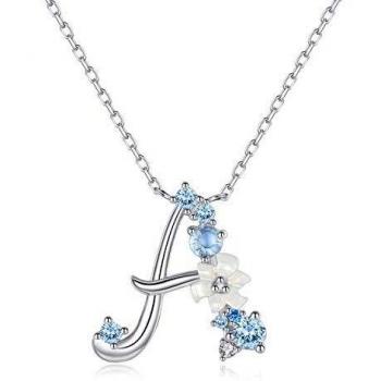 Collier Prénom Personnalisé Lettre A en Oxyde de Zircon