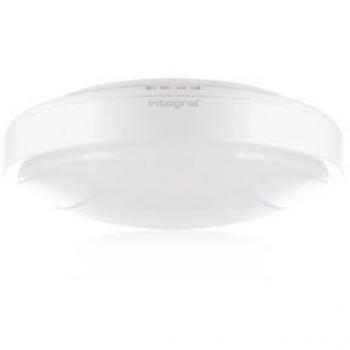 4000K 18W Integral LED Tough‑Shell Bulkhead, 1350 lm, Non‑Dimmable, IP44
