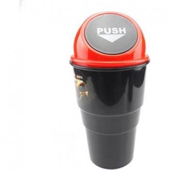 Compact Car Trash Storage Box with Spring Cover