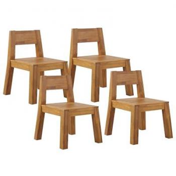 Chaises de Jardin en Bois Finition Huilée Livorno