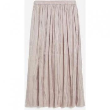 Cinque Feminine Pink Midi Skirt with Shine