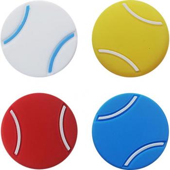 Flat Shaped Red Tennis Racquet Dampeners