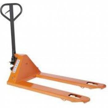 Steel Vulcan Pallet Truck – 1150 mm Fork, 2500 kg Load, Vibrant Orange Color