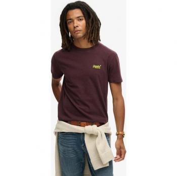 Superdry Essenzielles Logo‑Embroidered Short Sleeve T-Shirt (Gelb)