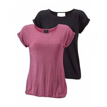 LASCANA Damen Shirt Cut-Out, lila, Gr. 48/50, Viskose-Stretch