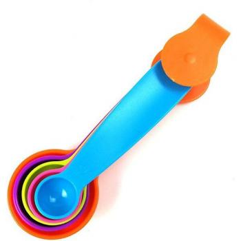 Juego de Cucharas Medidoras y Tazas de Plástico, 5/10 Unidades