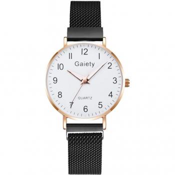 Reloj Vintage para Mujer con Correa de Malla Imán y Esfera Compacta