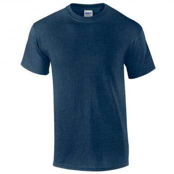 Gildan Men’s Heather Navy Ultra Cotton Short Sleeve T-Shirt – 5 Pack, XL & XXL