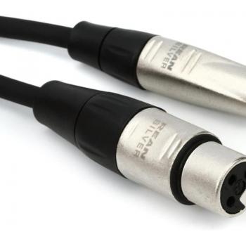 REAN 1/4 TRS to XLR3M Hosa Pro Balanced Audio Cable (100 feet)
