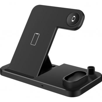 Chargeur Qi FDGAO 3 en 1 15W – iPhone, AirPods Pro, Apple Watch – Support de quai