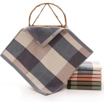 Plaid Cotton Gauze Hand Towels