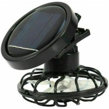Ventilateur d'été à clip avec panneau solaire