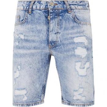 Kurzhose 2Y Studios Herren – Destructed Denim, 31, Blau