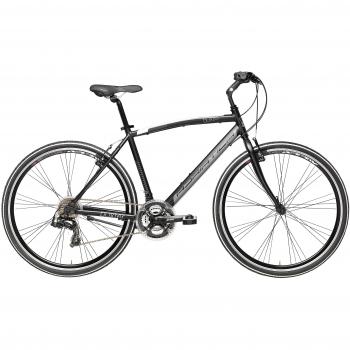 Herren-Boxter FY 28 Hybrid Mountainbike Adriatica – 21 Gänge – Schwarz matt – 55 cm