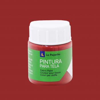 Pintura para tela La Pajarita color rojo ingles