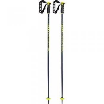 LEKI Bâtons de Ski 115 cm bleu/jaune fluo