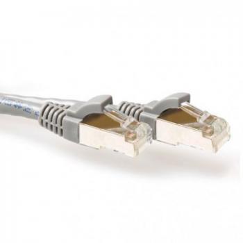 ACT Grigio 0,25 m LSZH SFTP CAT6A cavo patch snagless con connettori RJ45 (S/FTP, Cat6)