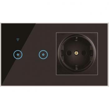 Smart Remote Control Wall Socket EU Plug with WiFi
