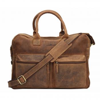 Pochette de travail Greenburry cuir vintage