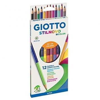 Giotto Stilnovo 12 Lápices de Colores Bicolor