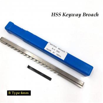 2pcs 4mm HSS B1 Keyway Broach Metric Cutting Tool