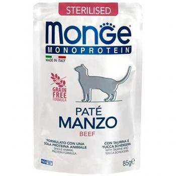 Monge Monoprotein Grain Free Patè 28 Buste da 100g (Sterilizzato Manzo)