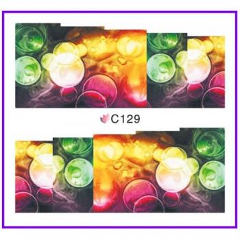 Wasserfestes Neonlicht-Nagellack-Set C124‑131