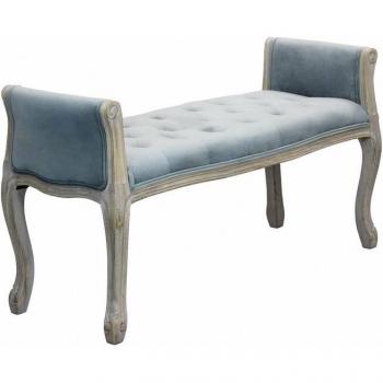 Giordanoshop Panca Madelyn Velluto Grigio
